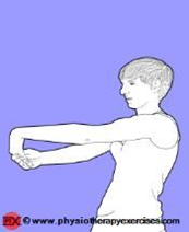 Άσκηση - Διάταση εκτεινόντων καρπού και δακτύλων από όρθια θέση