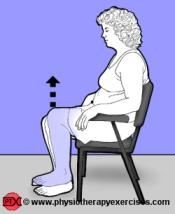 Ασκήσεις γόνατο - Κάμψη ισχίου από καθιστή θέση