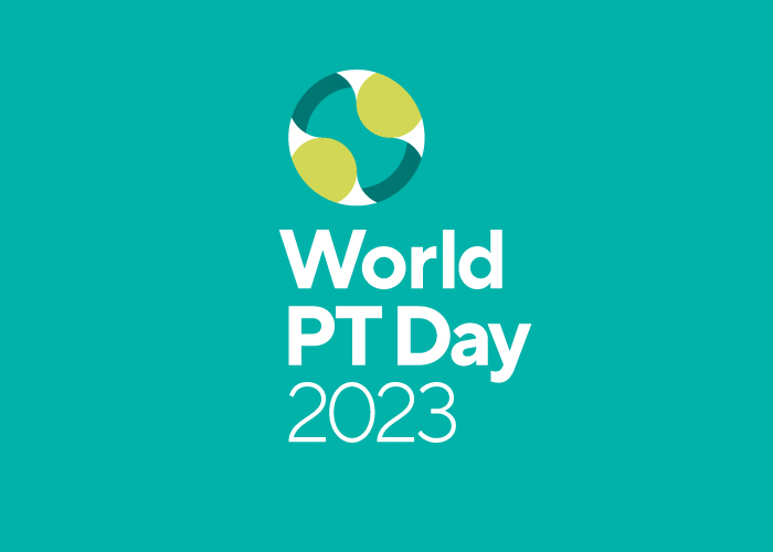 Λογότυπο για την Παγκόσμια ημέρα φυσικοθεραπείας 2023